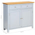 Maison Madeleine -  Sideboard 90x33.5x83 cm Solid Oak Wood